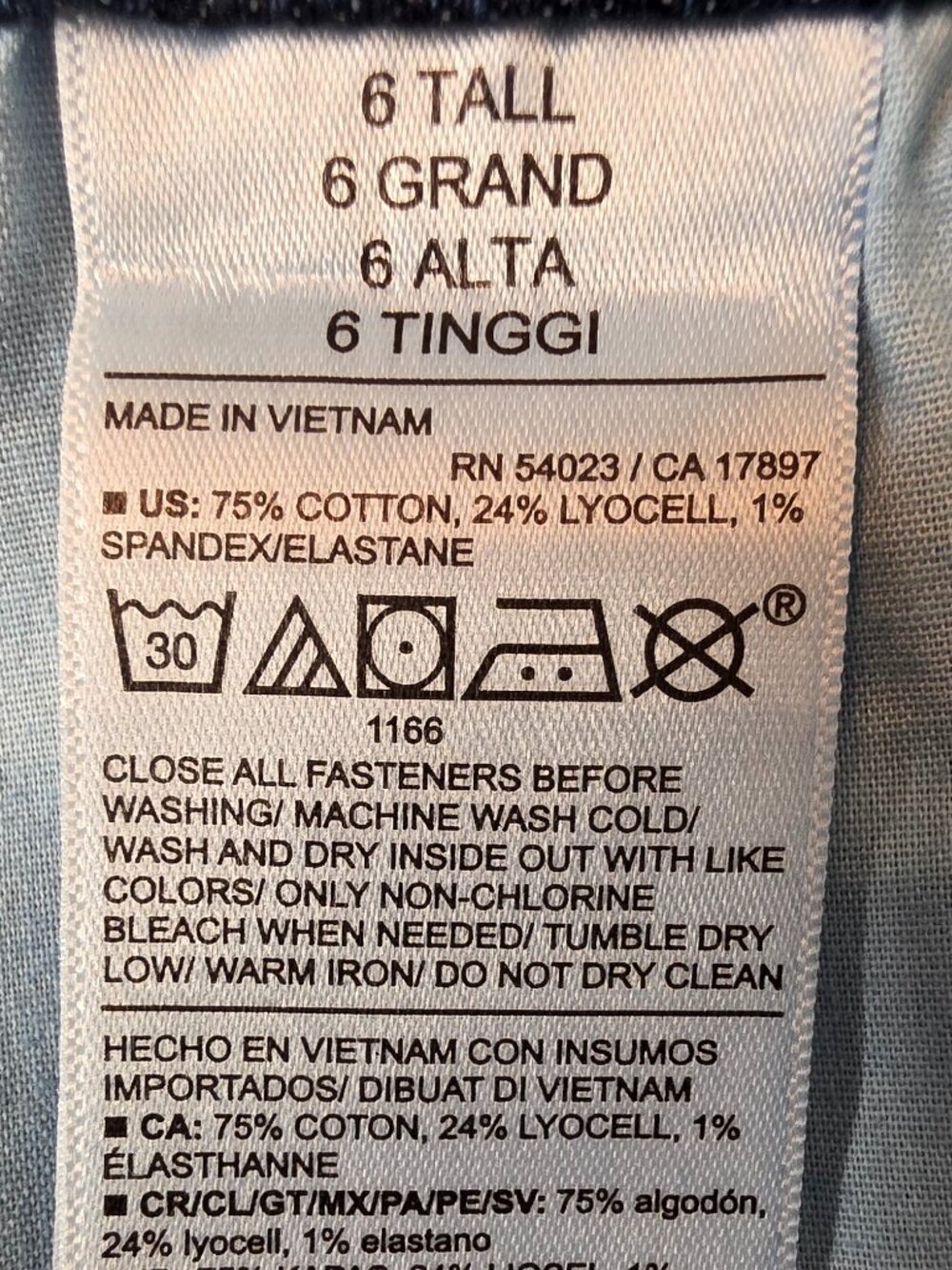 NWT Old Navy Extra High-Rise Sky-Hi Wide Leg Dark Wash Denim Jeans, Size 6 Tall - Picture 9 of 9